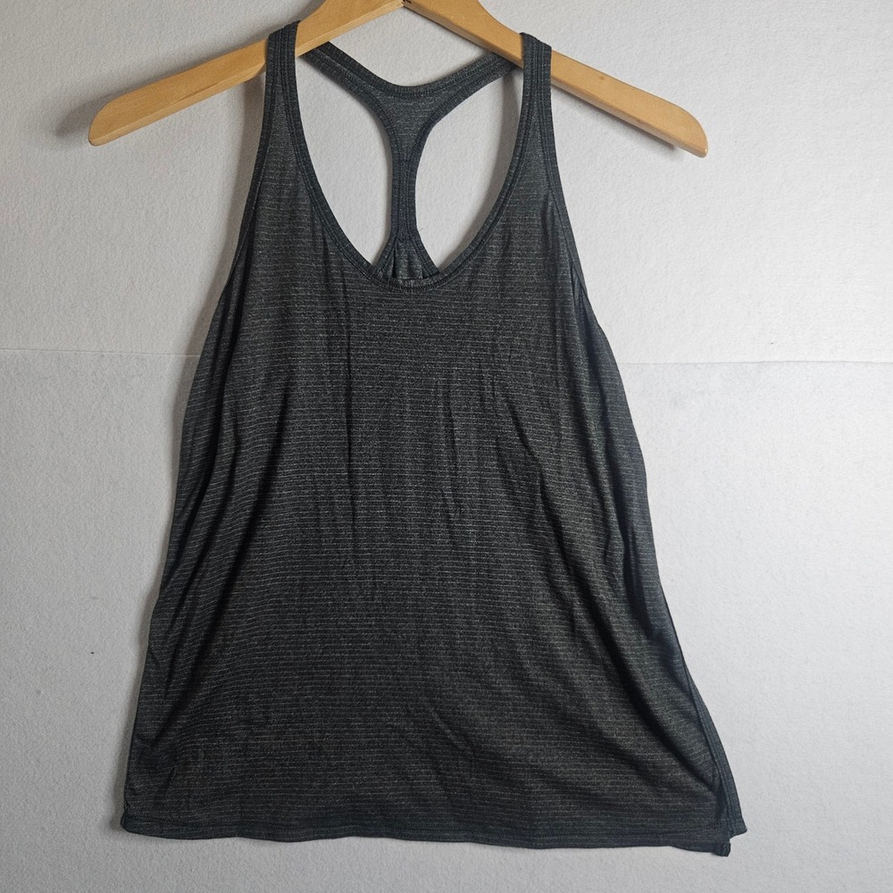Lululemon Racerback Tank Topβ Grey Space Dye Heathered Athletic Yoga Womens
